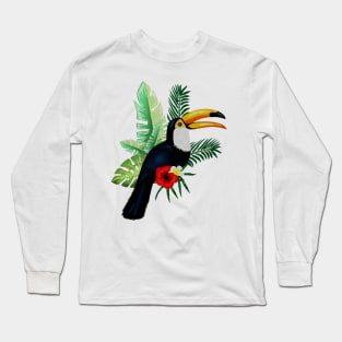 Toucan Bird Tropical Long Sleeve T-Shirt